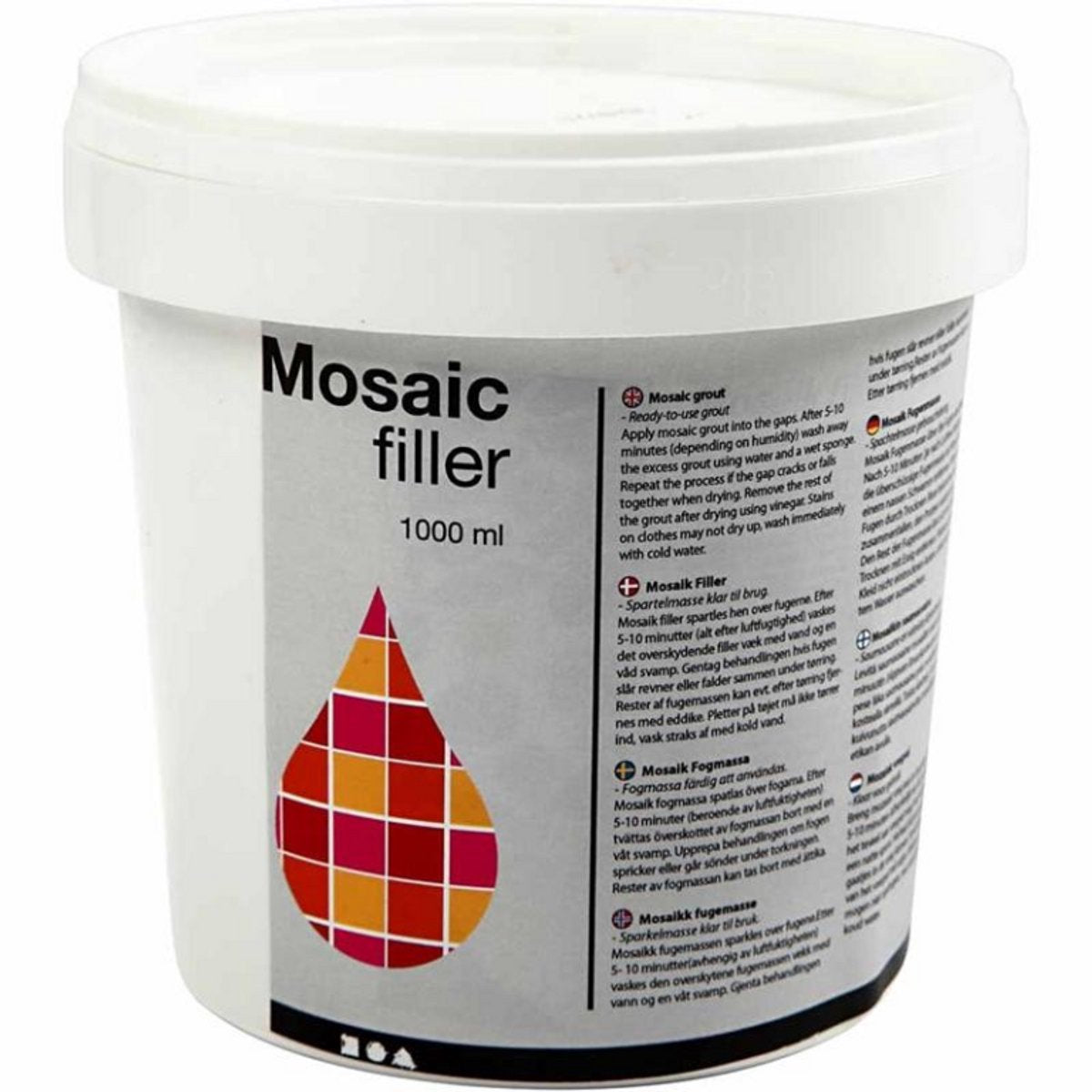 Creativ virksomhed https: www.cchobby.nl mosaik joint-white-1000-ml-1-bucket