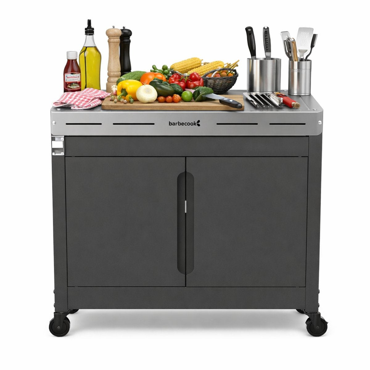Barbecook premium - buddy til gasgrill - udekøkken - grillbord - 84x46x90cm