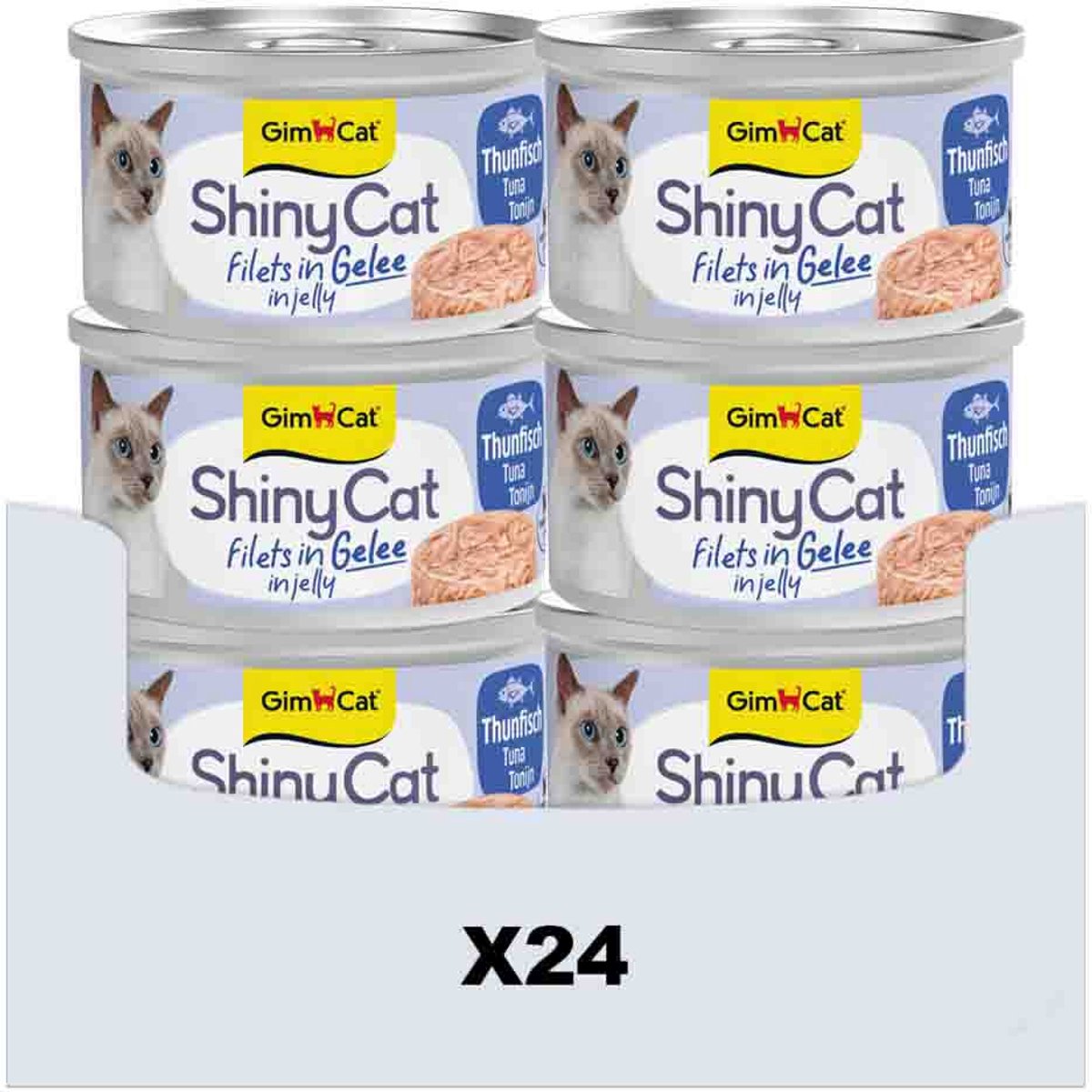 Gimcat 24 x 70 g - shinycat fileter i gelétun