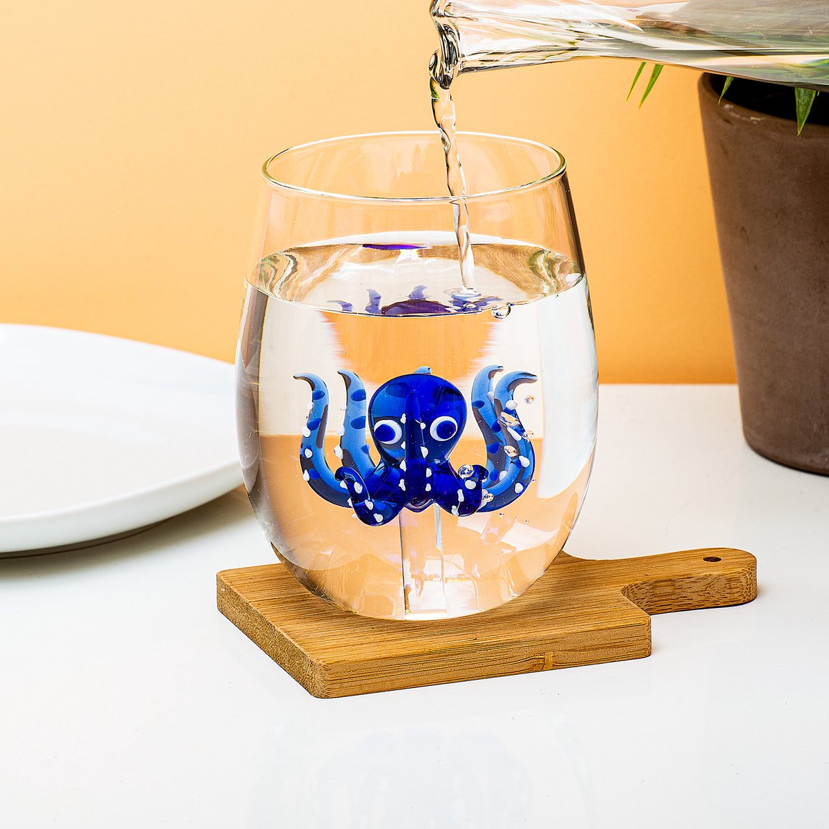 Winkee blæksprutte glas