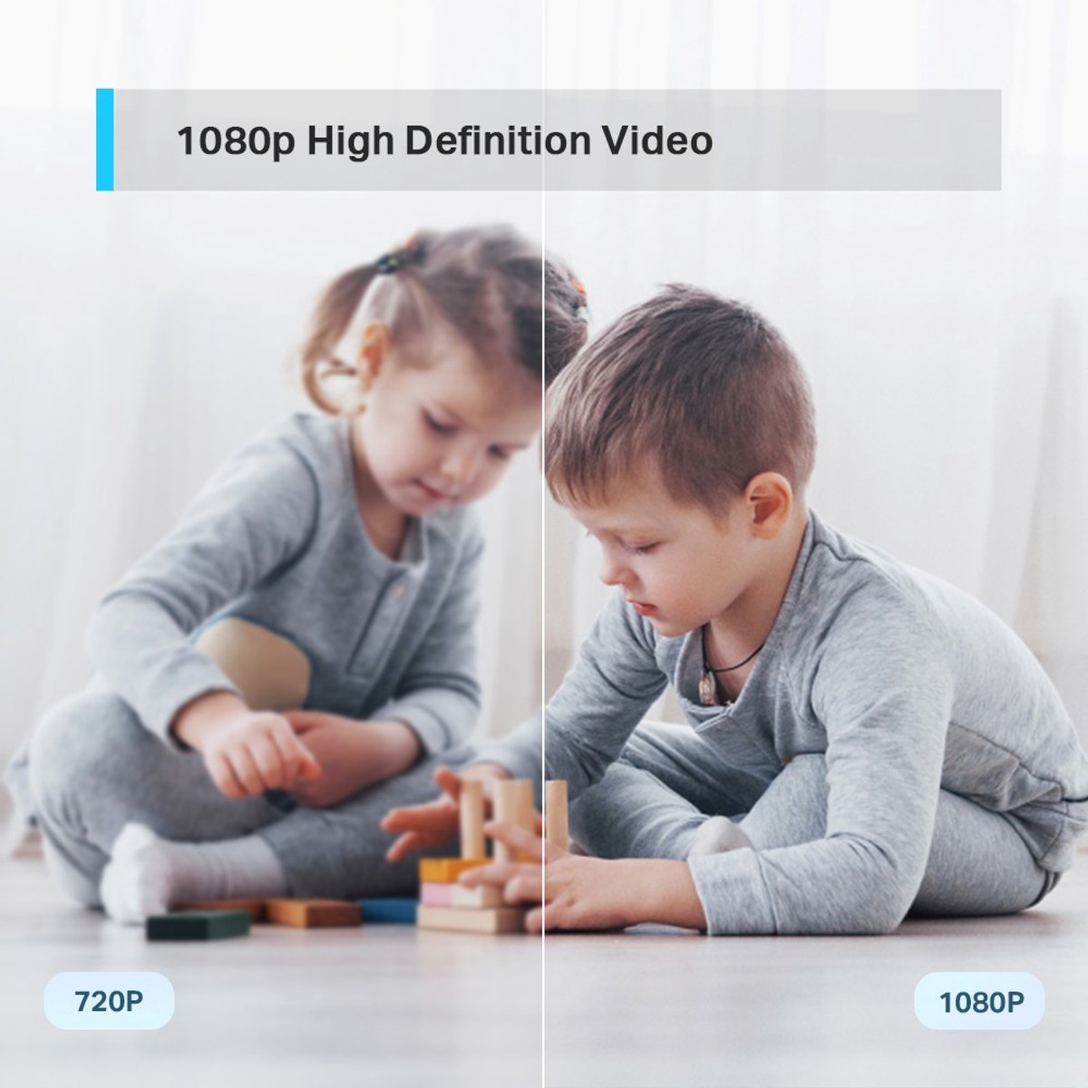TP-Link Tapo C200 sikkerhedskamera indendørs 2-pak - 1080p - Fuld HD - Pan Tilt - WiFi-kamera