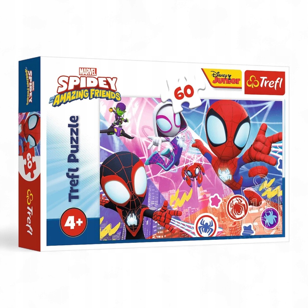 Trefl spidey puslespil 60 brikker - heroisk eventyr