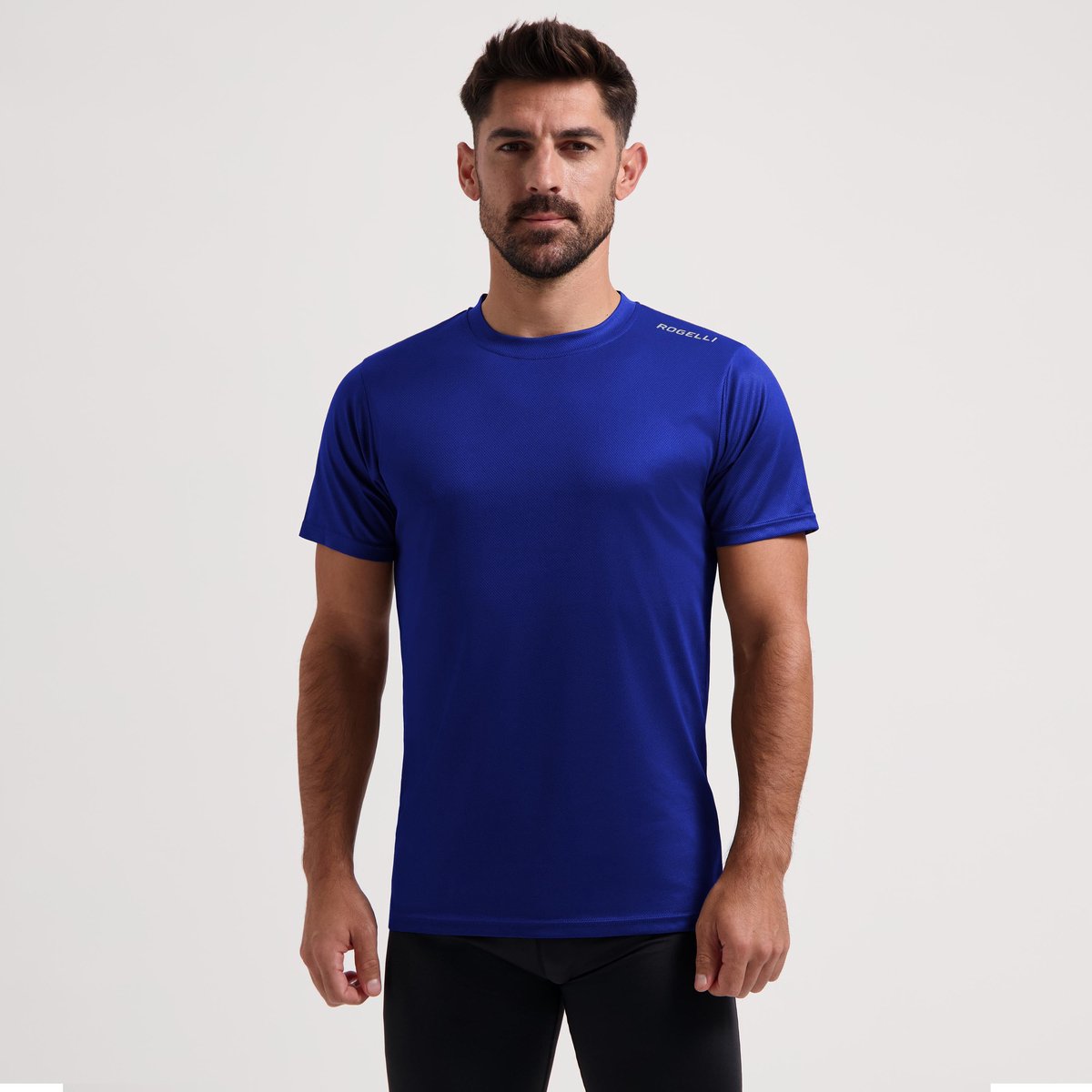 Rogelli promo hardloopshirt heren - korte mouwen - blauw - xxl