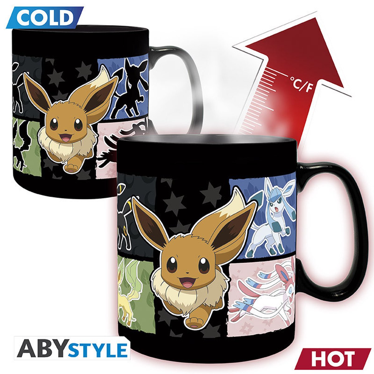 Aby style pokemon large eevee varmeændringskrus