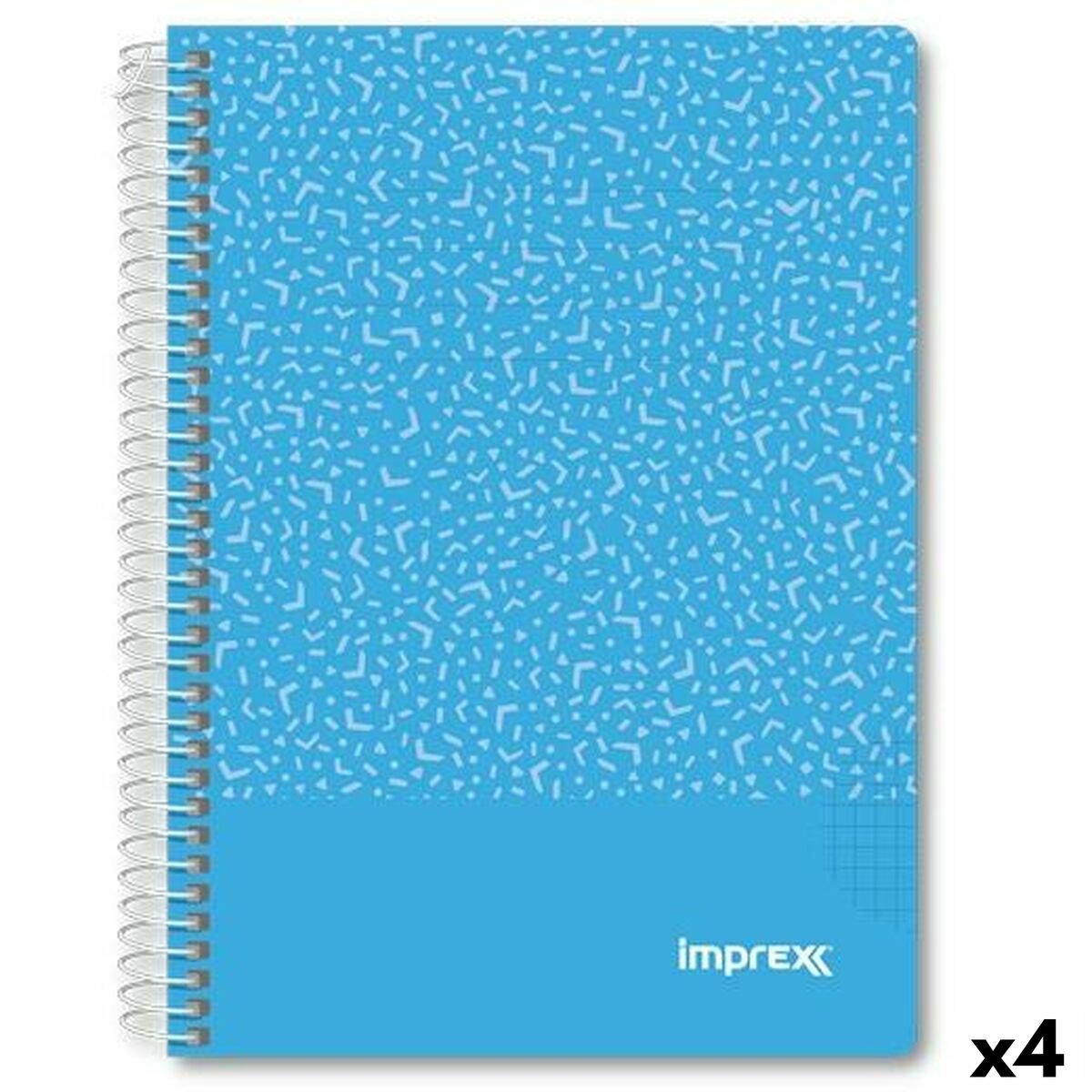 Imprex notesbog blå a5 80 ark (4 stk)