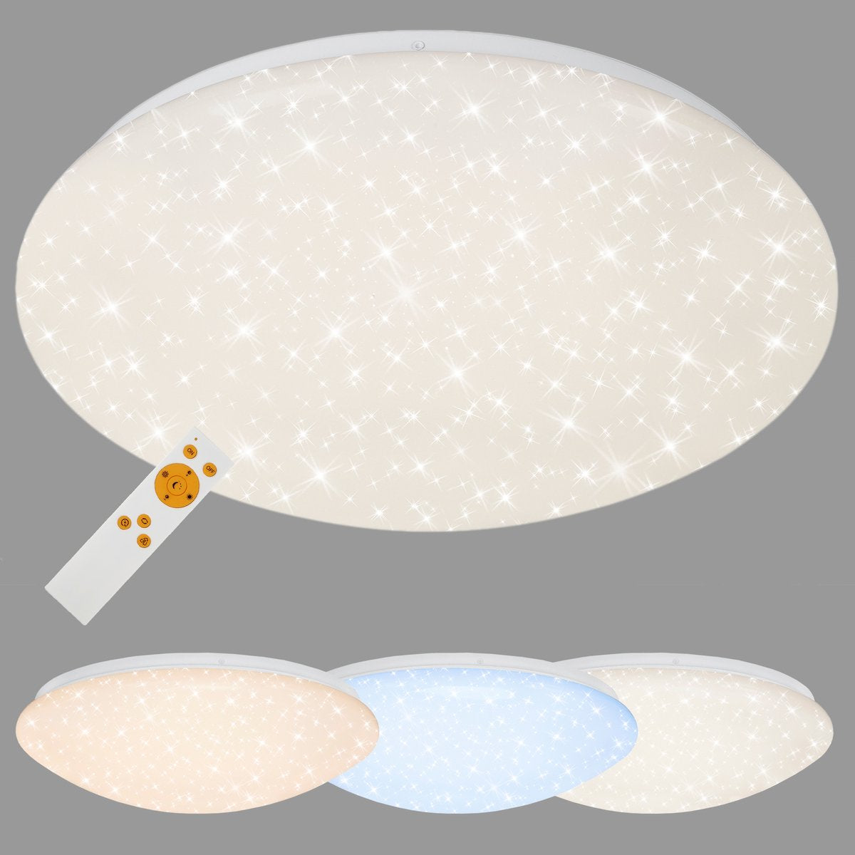 Briloner verb - loftslampe med stjernehimmeleffekt - dæmpbar loftslampe - med fjernbetjening - cct - 22w - ø 39cm