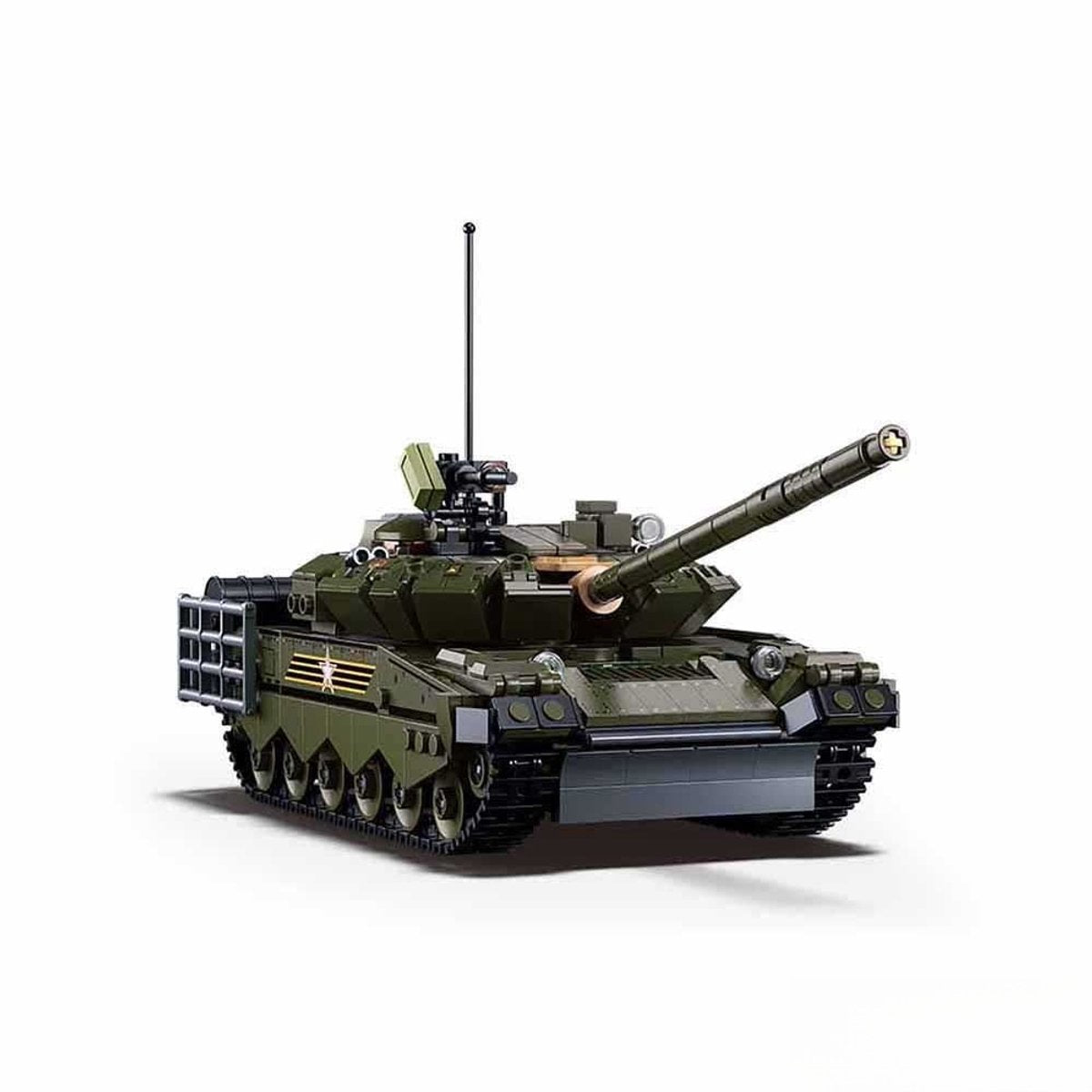 Sluban modelbricks t-80bvms tankbygningslegetøj - byggelegetøjsmodelbygning - byggekasse med 798 byggeklodser - m38-b1178 - fra 10 år