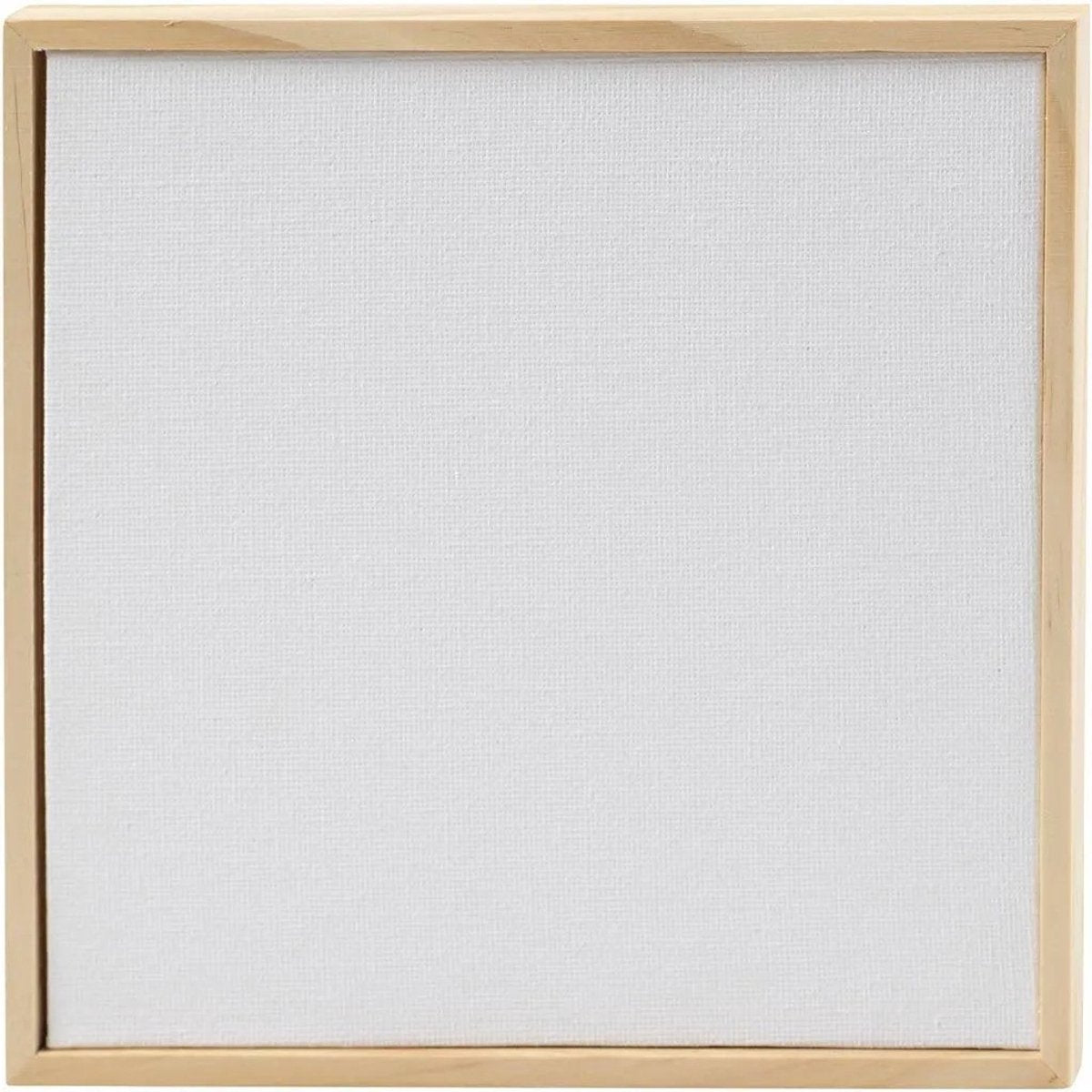 Creativ virksomhed https: www.cchobby.nl canvas-panel-with-frame-size-15-8x15-8-cm-280-gr-white-1-piece