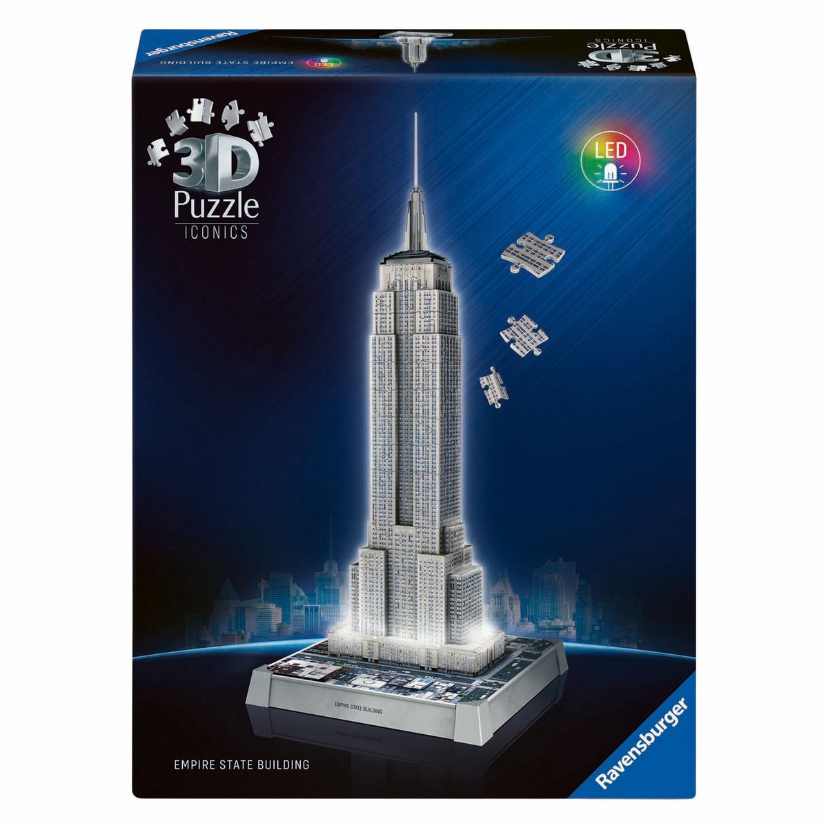 Ravensburger 3D puslespil ikoniske Empire State Building - med lys - 241st.