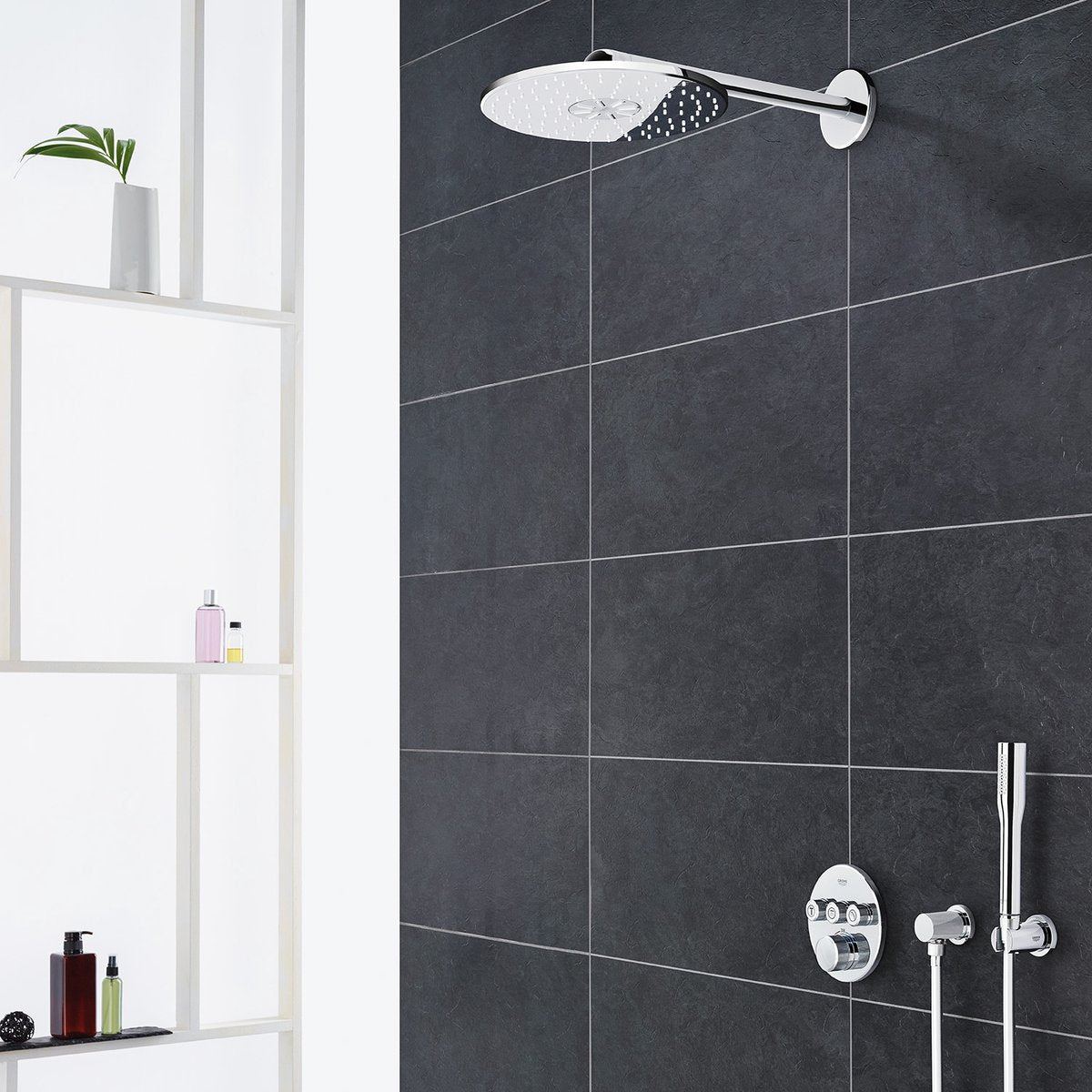 Grohe rainshower 310 smartactive hovedbrusersæt - 31 cm hovedbruser - 2 dyser - krom