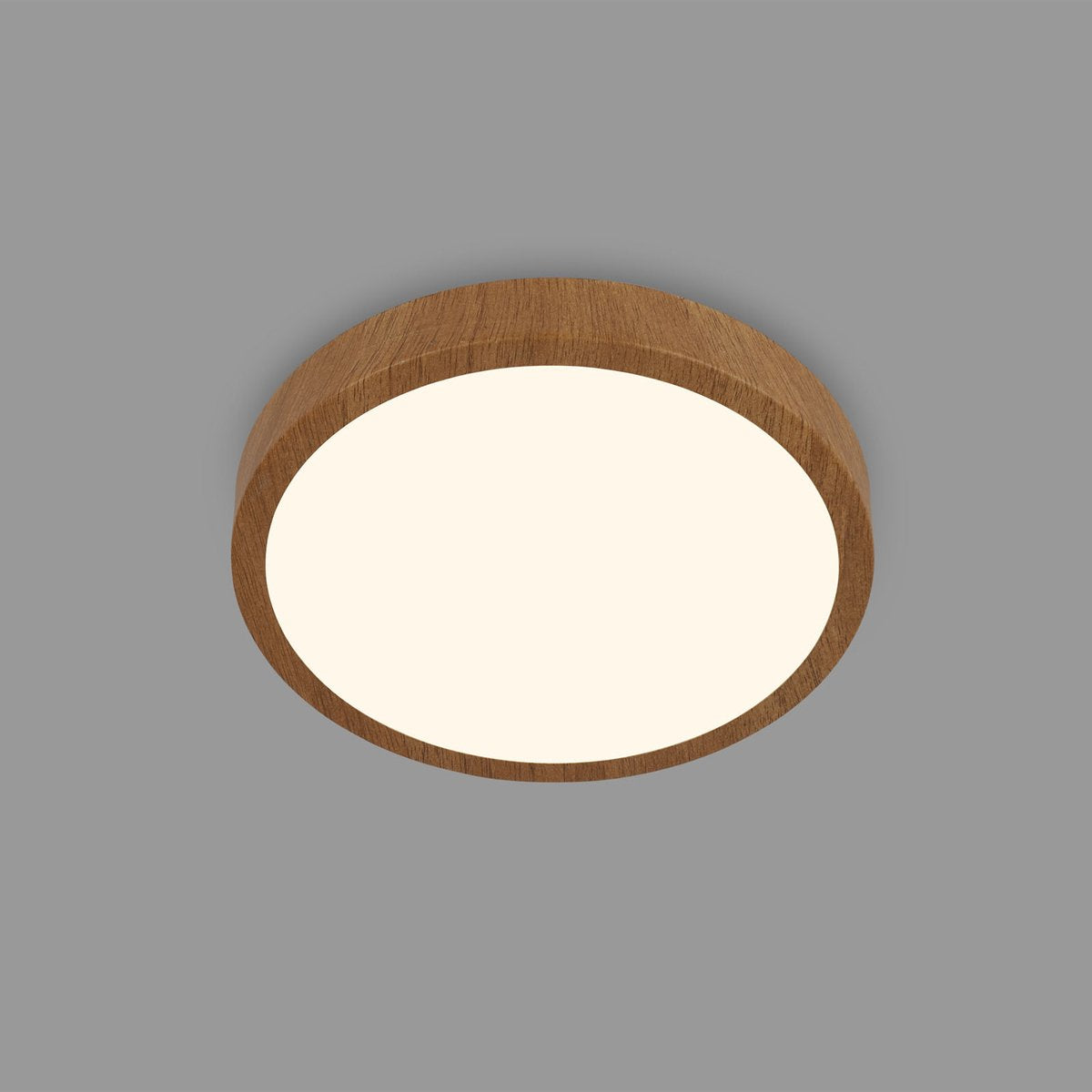 Briloner - LED loftslampe - loftslampe med trælook - 3.000k varmt hvidt lys - 24w - ø38cm