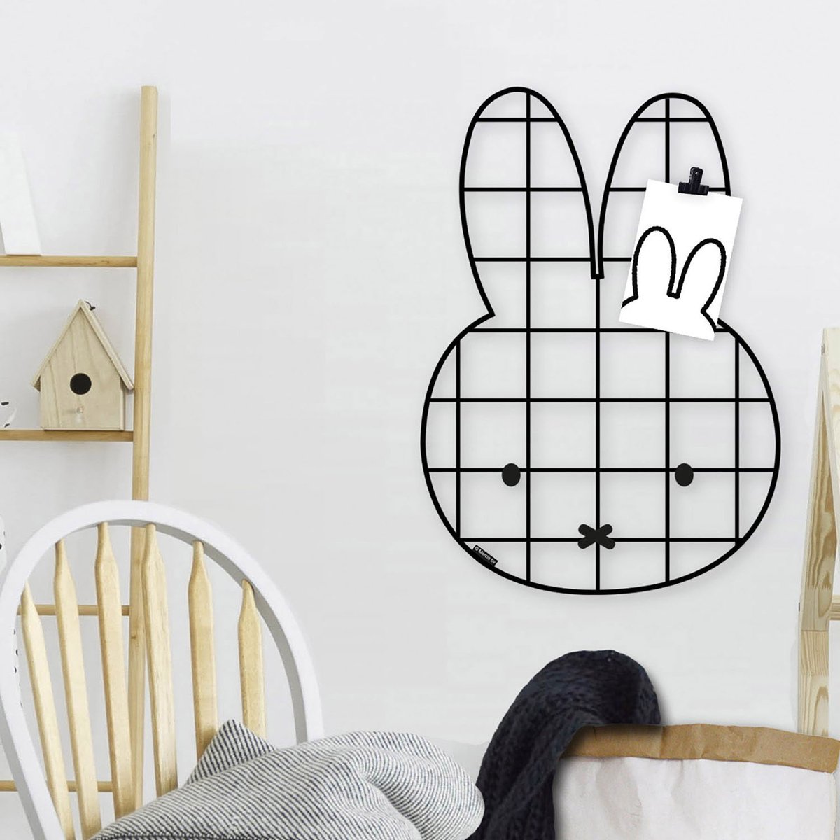 Bambolino Miffy memo board metal - trådstativ - 45x32cm