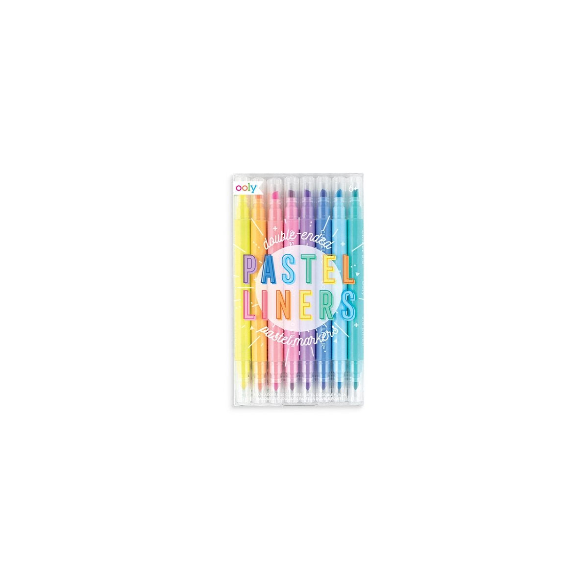 Ooly - pastel liners - dobbeltsidede pastelfarvede tuscher - 8 stk