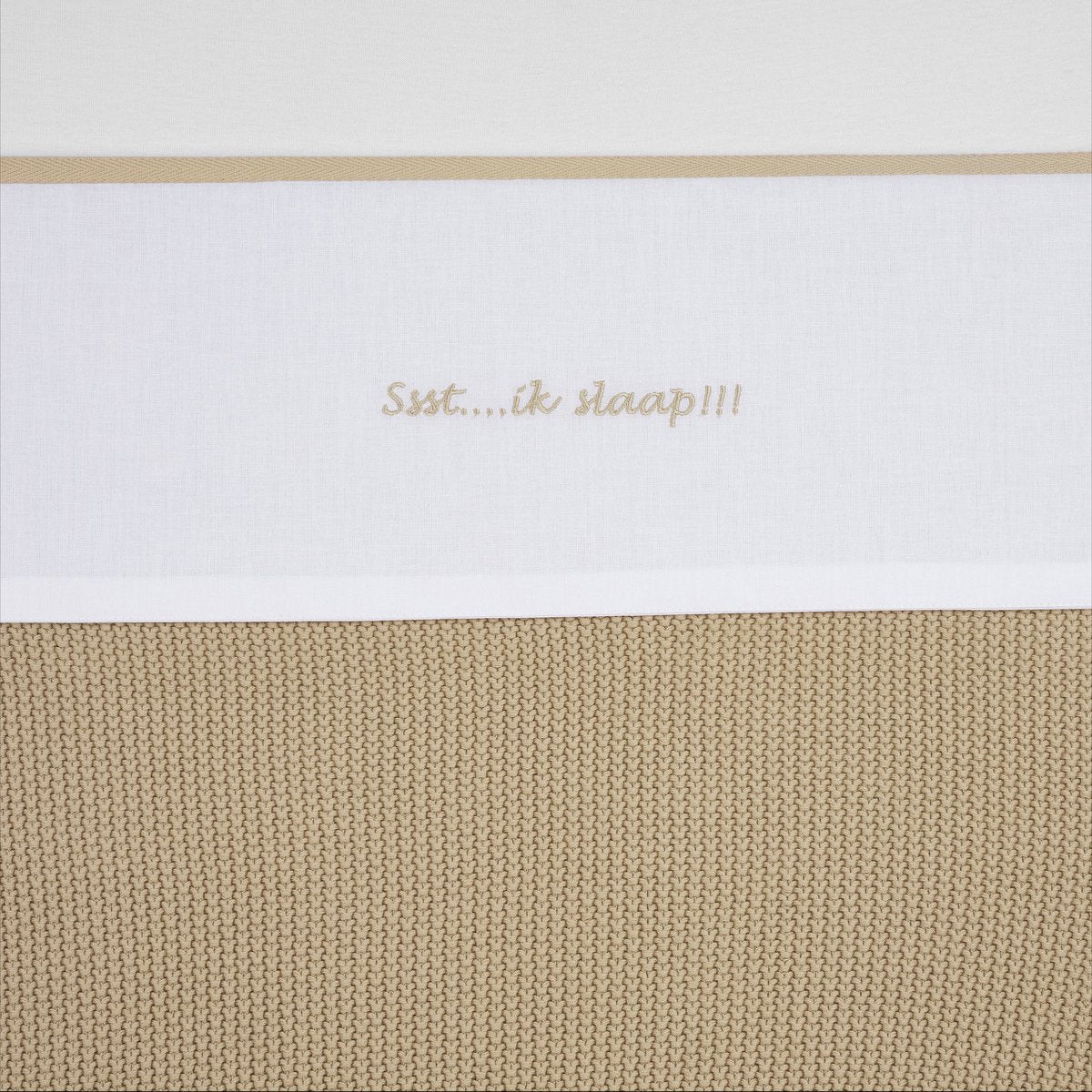 Meyco baby shhh...jeg sover!! lagen - sand - 100x150cm - 0,3 tog