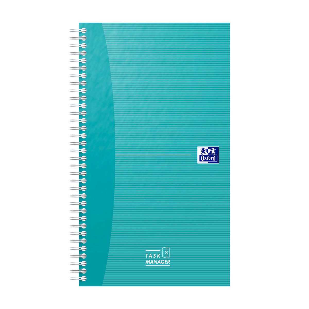 Oxford to do planner - 115 ark - dobbelt spiral - aqua
