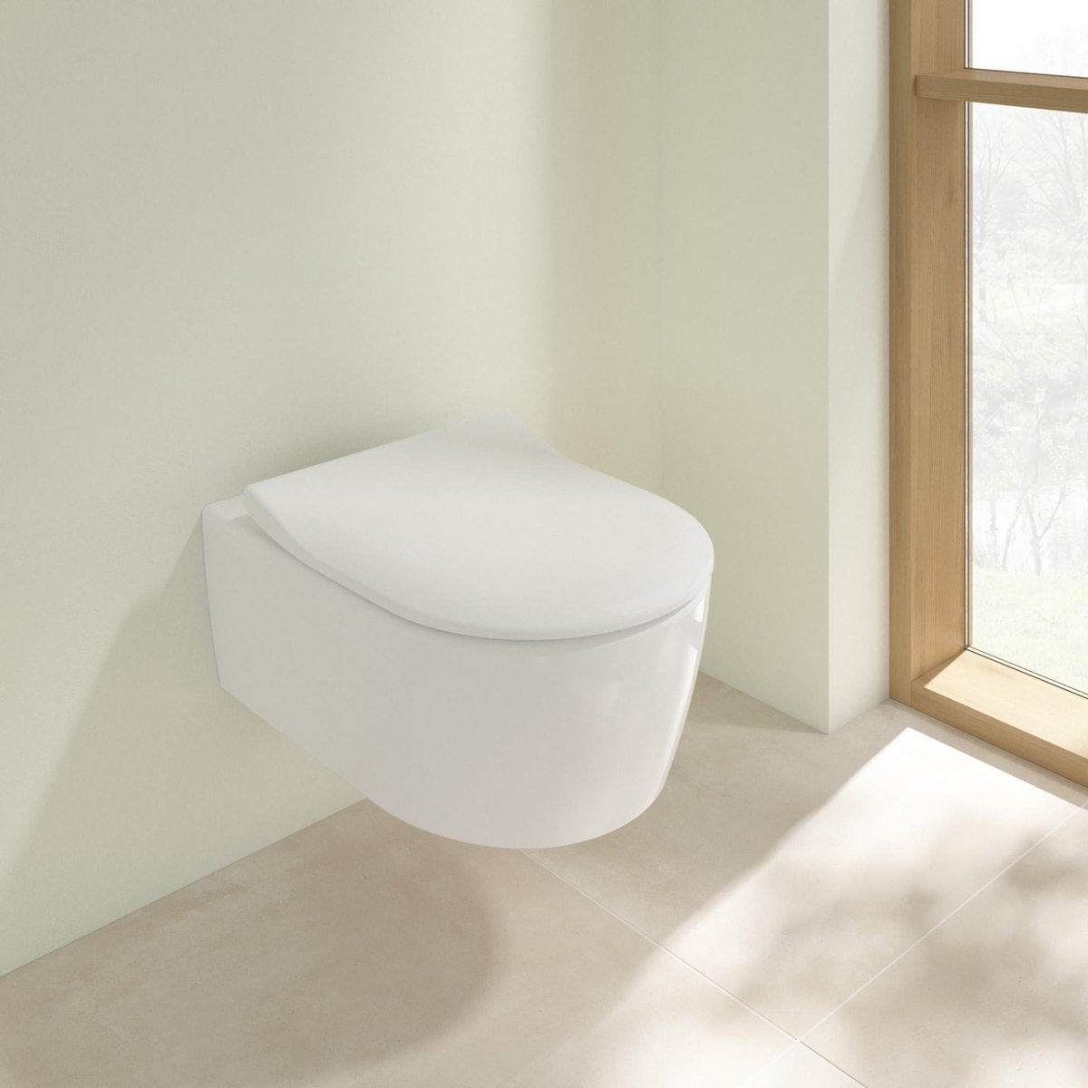 Villeroy boch avento pack vægmonteret toilet - direkte skyl med sæde - soft close og quick release keramik+ hvid