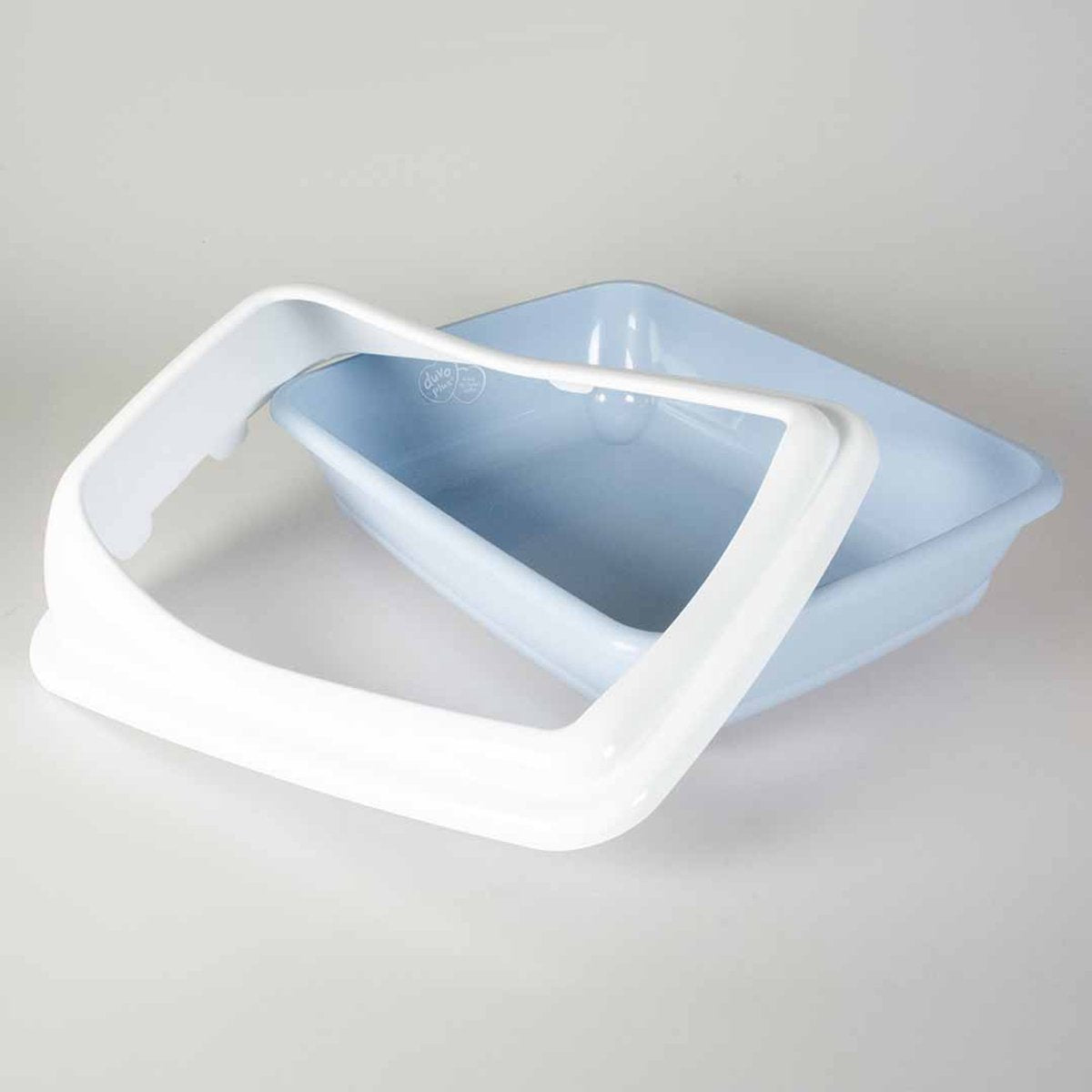 Duvo + birba kattetoilet med azzurro kant m - 46x35x20cm