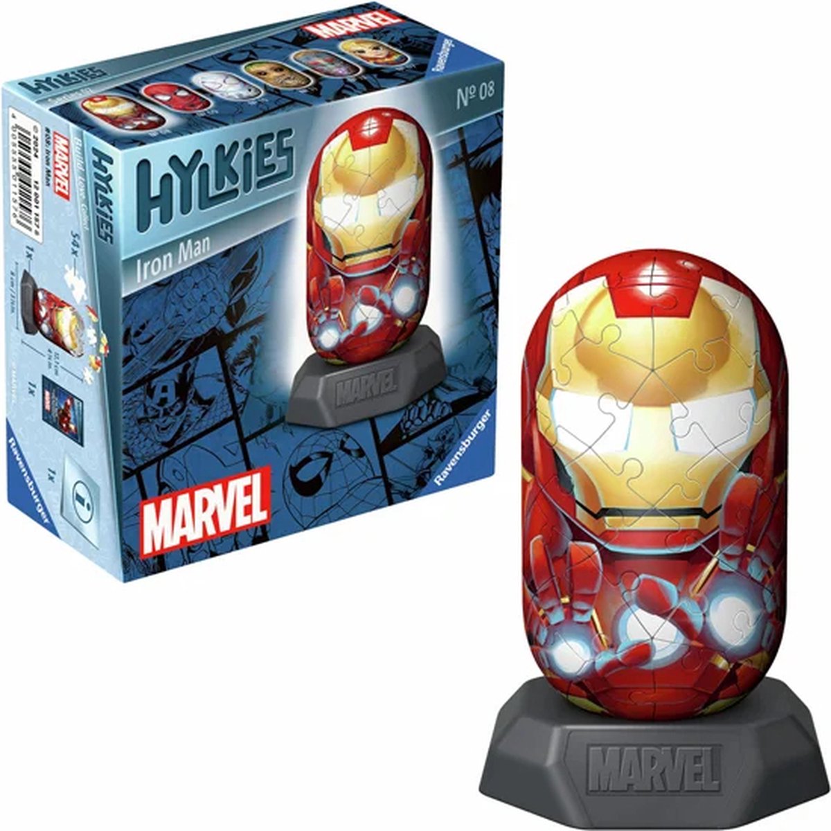 Ravensburger 3D Puzzle Hylkies Marvel Iron Man, 54 ..