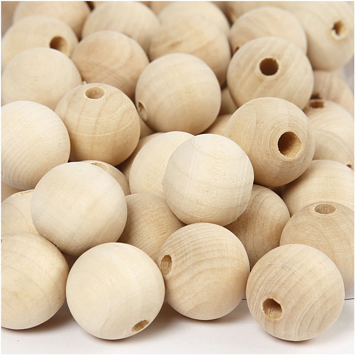 Creativ virksomhed https: www.cchobby.nl træ-perle-d-20-mm-hul-størrelse-4-mm-200-stykke-1-kasse