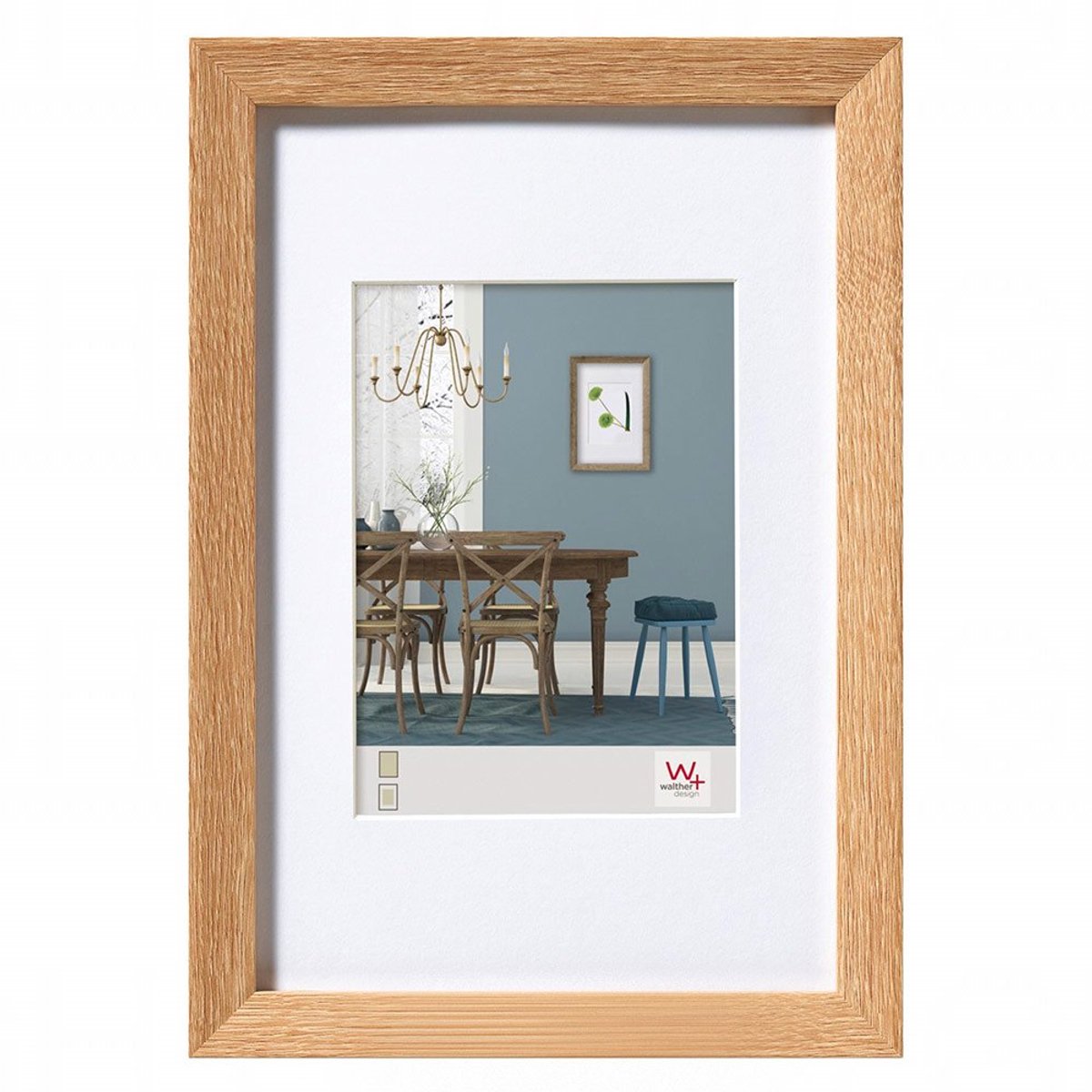 Walther fiorito - mdf træramme - fotostørrelse 30x40 cm - lys eg