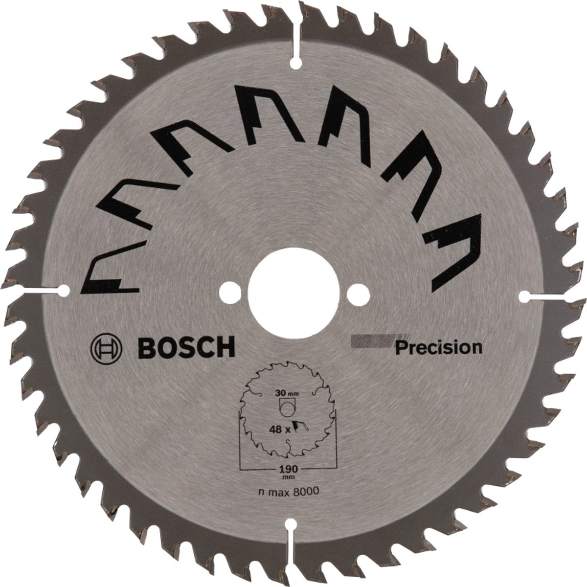 Bosch tilbehør rundsavklinge præcision 190x2x30 -,t48 - 2609256870