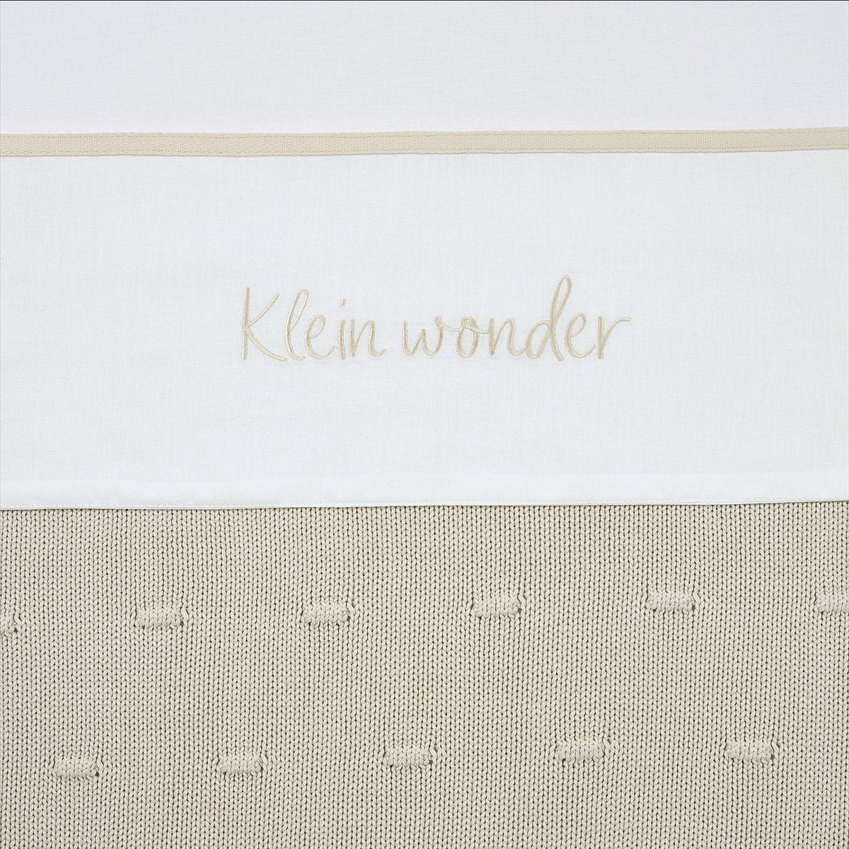 Meyco baby lille vidunder tremmeseng - blødt sand - 100x150cm - 0,3 tog