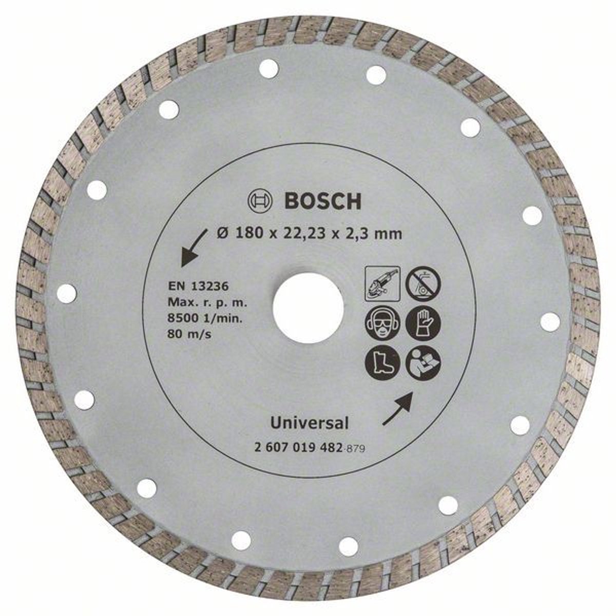 Bosch diamantskive 180 mm - turbo
