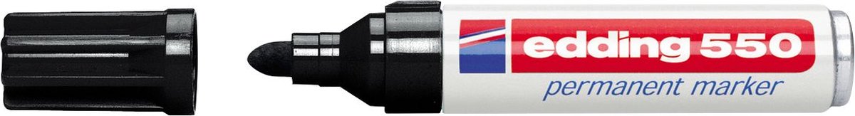 Edding tusch 550 rund 3-4mm sort | 10 stk