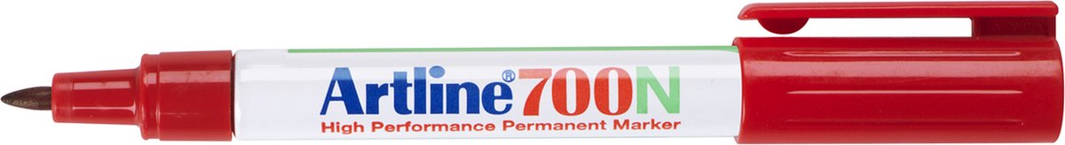 Artline 700 pæn - permanent tusch - 1 stk - 0,7 mm stregbredde - rød
