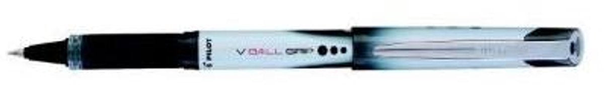 Pilot rullepen v-bold greb fin sort | 12 stk