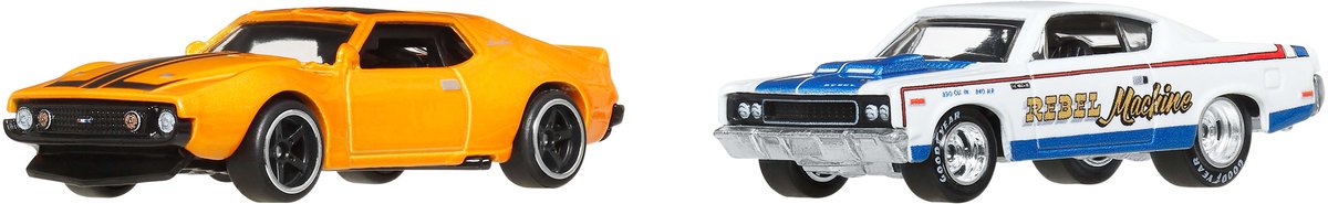 Hot wheels amc 2-pack amc spyd- og rebelmaskine | 1:64 varme hjul jbl06