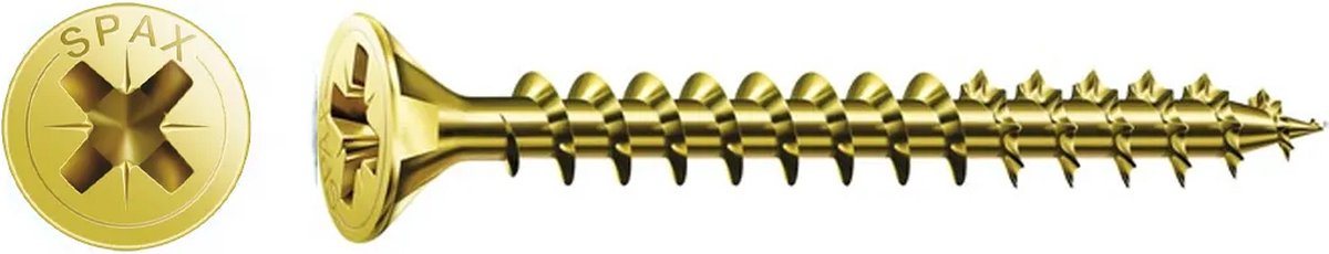 Spax træskrue 3,0x12mm - philips z1 - 30 stk