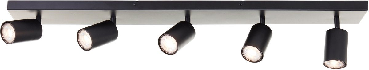 Brilliant jello - loftlampe - led gu10 5x5w - 3000k - dæmpbar - sort