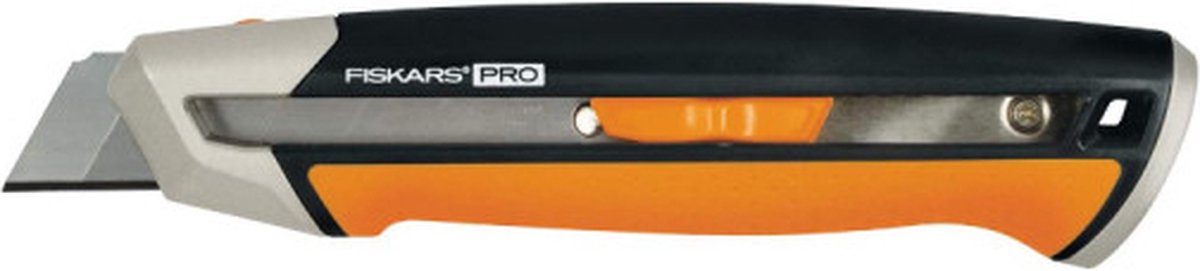 Fiskars carbonmax - universal kniv - 25 mm - ergonomisk blødt greb - metalhus