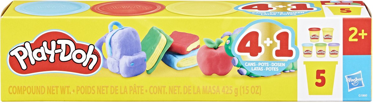 Play-doh tilbage til skolen - 5 lerpotter