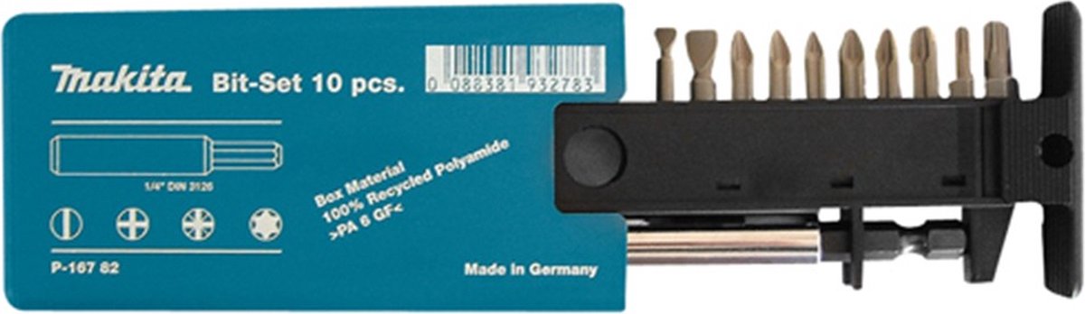 Makita skruetrækker bit sæt 11-delt - p-16782