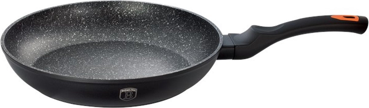 Berlinger haus granit diamantlinje - universal pande - 28 cm - granitbelægning - soft touch håndtag