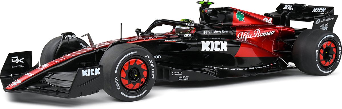 Formel 1 alfa romeo c43 #24 (guanyu) australsk gp 2023 - 1:18 - solido