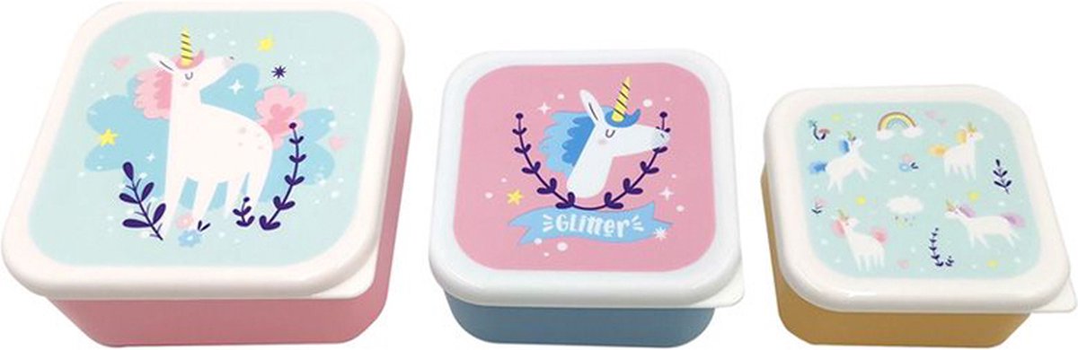 Puckator snack æsker enhjørning enhjørning sæt med 3 -
