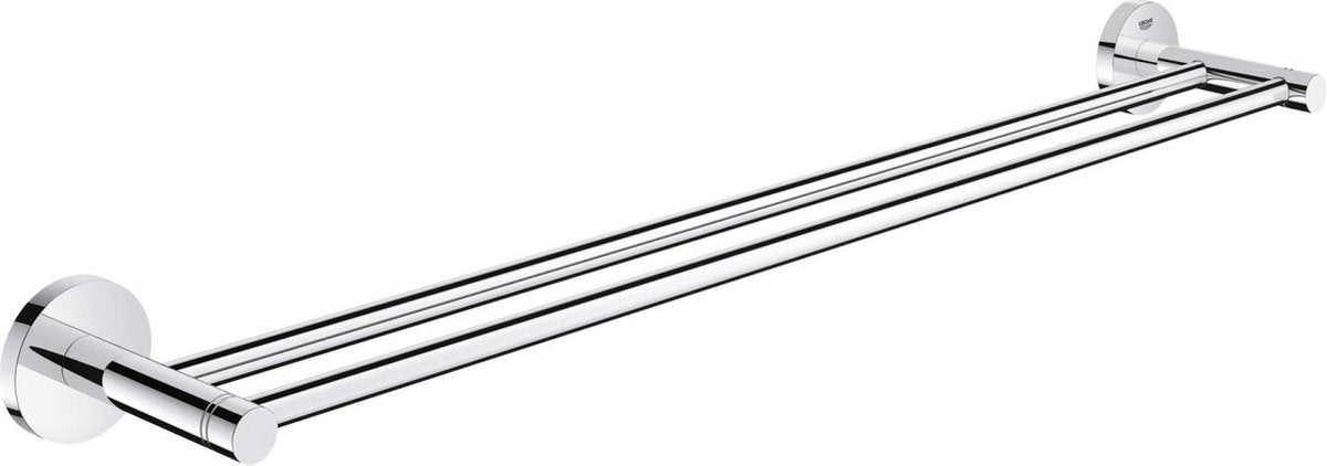 Grohe essentials dobbelt håndklædeholder - 60 cm - metal - krom