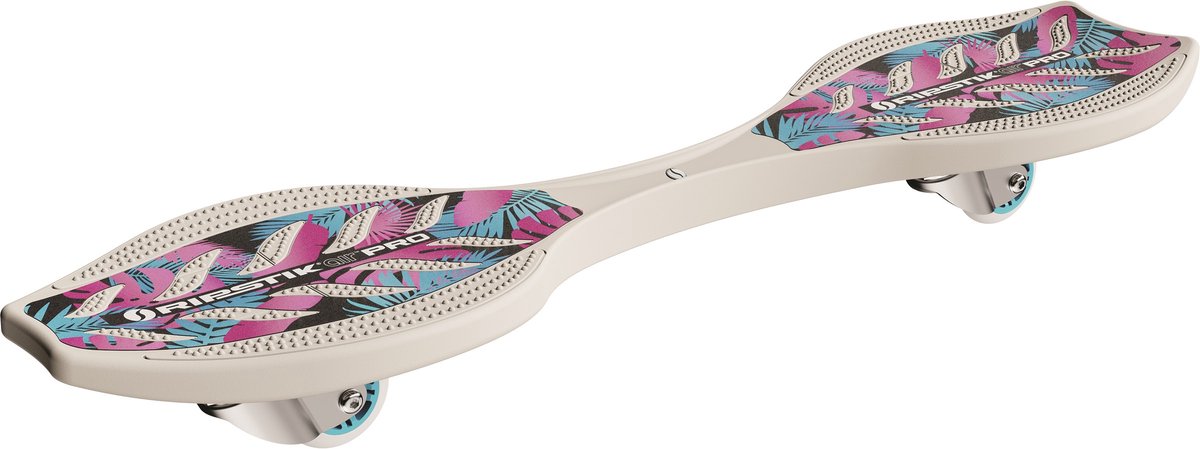 Razor ripstik air pro - wave board - hvid blå pink - letvægtsdesign - 360° drejelige hjul - til børn og voksne - op til 100 kg - fra 8 år