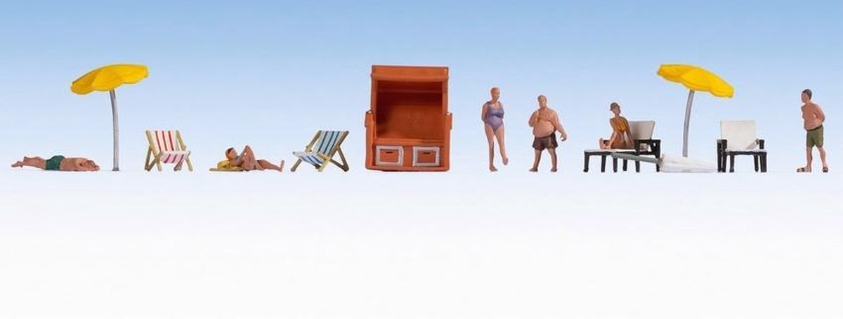 Heller ikke stranden, figurer temaverden