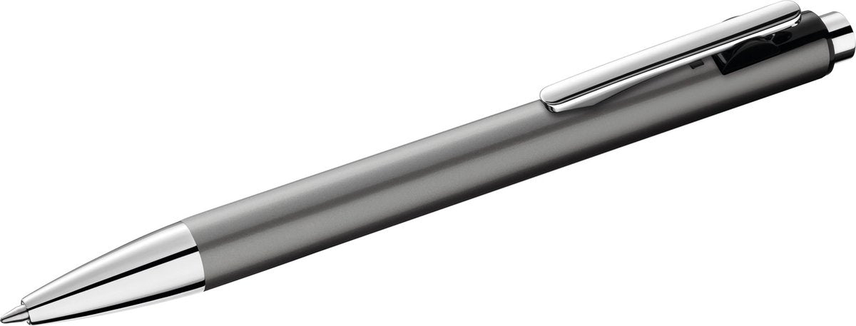 Pelikan kuglepen med trykknapper i metallisk k10 platin blister