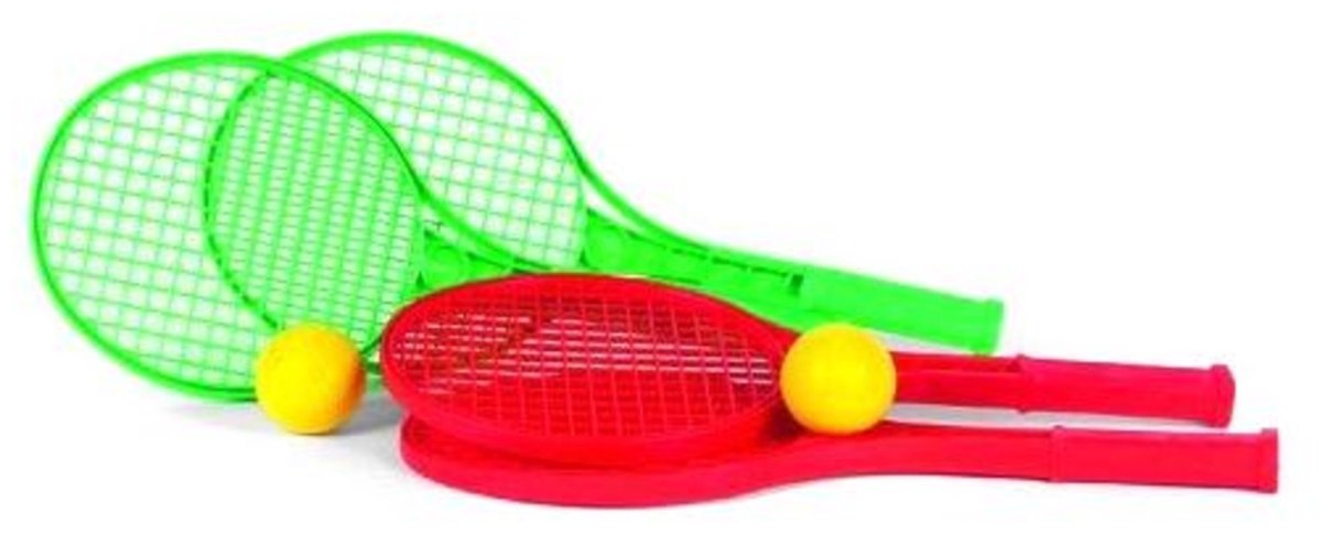 Anroni tennisracket juniorfarve med bold