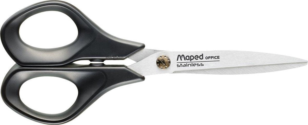 Maped kontor avanceret grøn saks 17 cm - symmetrisk - sort