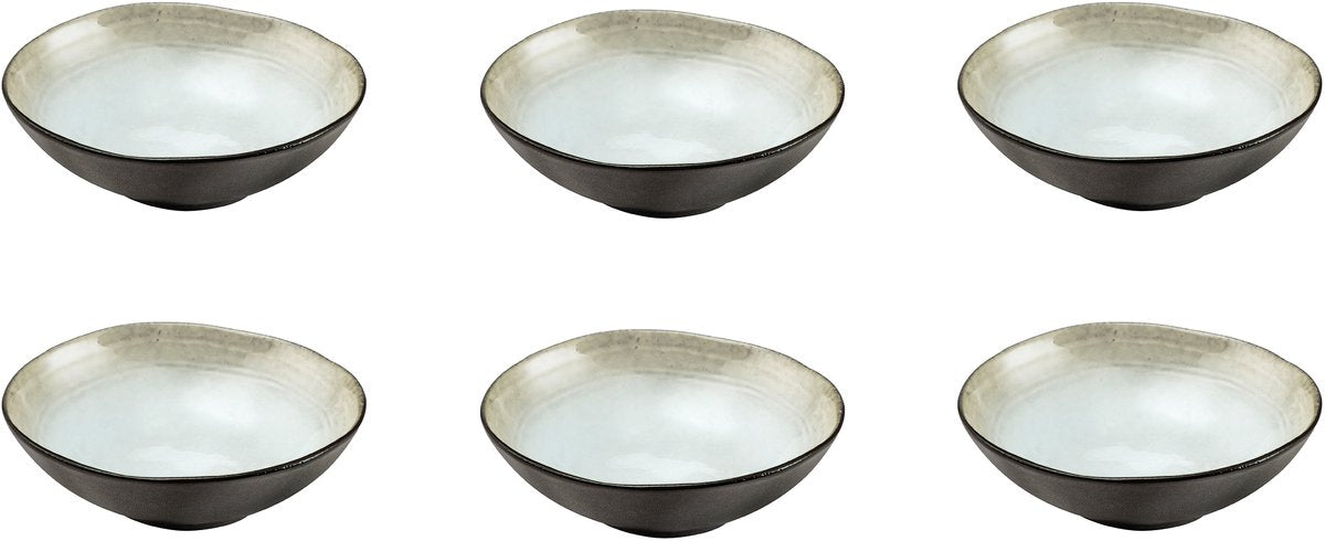 Medard de noblat - skyggeperlemor - stor skål 15,2 cm - 6 stykker - stentøj