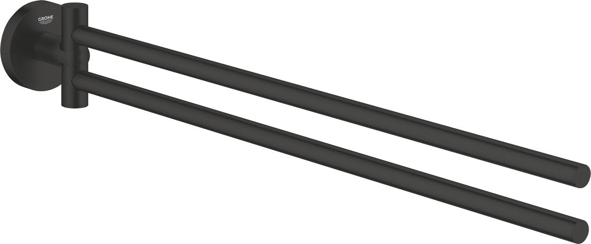 Grohe quickfix start håndklædeholder - 439 mm - drejelig - mat sort