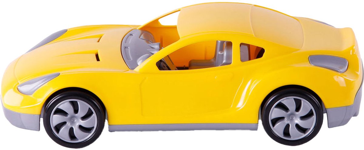 Cavallino racing bil gul, 36 cm