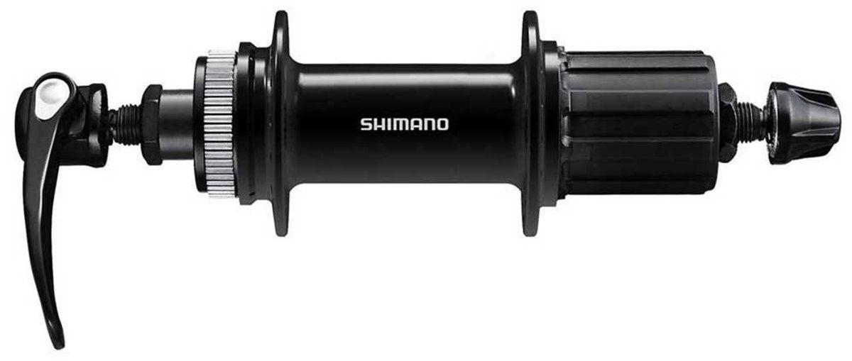 Shimano fh-qc400-hm-b cl disc qr bagnav sølv 36h 9 x 141 mm