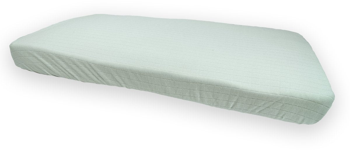 Lodger slumber - hoeslaken ledikant - groen - 60x120cm - biologisch katoen